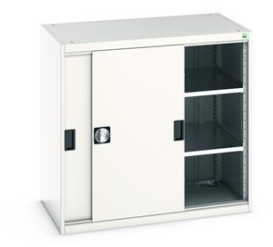 Bott Cubio Sliding Solid Door Cupboards with shelves and drawers 1600mm high option available Bott Cubio Cupboard with Sliding Doors 1000H x1050Wx650mmD